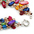 3 Row Multicoloured Shell And Glass Bead Necklace - 48cm L - view 5