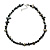 Black Sea Shell and Glass Bead Necklace - 50cm L/ 5cm Ext - view 2