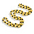 10mm D/ Solid Glass and Faux Pearl Bead Long Necklace (Yellow/Black Colours) - 108cm Long (Natural Irregularities) - view 5