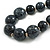 Chunky Graduated Wood Bead Long Necklace - 74cm Long - view 4
