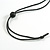 Multicoloured Multi Bar and Disk Geometric Wood Necklace with Black Cotton Cord/ 90cm Long/ Adjustable - view 8