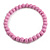 15mm/Unisex/Men/Women Bubble Gum Pink Bead Wood Flex Necklace - 44cm L - view 7