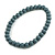 15mm/Unisex/Men/Women Grey Bead Wood Flex Necklace - 44cm L - view 2