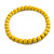 15mm/Unisex/Men/Women Banana Yellow Round Bead Wood Flex Necklace - 44cm L - view 7