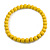 15mm/Unisex/Men/Women Banana Yellow Round Bead Wood Flex Necklace - 44cm L - view 8