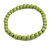 15mm/Unisex/Men/Women Lime Green Round Bead Wood Flex Necklace - 44cm L - view 5