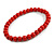 15mm/Unisex/Men/Women Red Bead Wood Flex Necklace - 44cm L - view 7