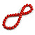 15mm/Unisex/Men/Women Red Bead Wood Flex Necklace - 44cm L - view 6