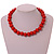 15mm/Unisex/Men/Women Red Bead Wood Flex Necklace - 44cm L - view 4