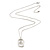 Matte Silver Square Pendant With Long Chain Necklace - 70cm Length/ 7cm Extension - view 2