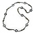 Long Slate Black Sea Shell Bead Necklace - 110cm L