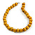 Chunky Yellow Wood Bead Necklace - 60cm L - view 4