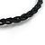 Multicoloured Wood Bead Black Cotton Cord Necklace - 64cm L - view 7