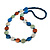 Statement Multicoloured Button Shape Wood Bead Necklace - 96cm Long - view 5
