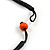 Statement Multistrand Layered Bib Style Wood Bead Necklace In Orange - 50cm Shortest/ 70cm Longest Strand - view 6