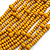 Statement Multistrand Layered Bib Style Wood Bead Necklace In Yellow - 50cm Shortest/ 70cm Longest Strand - view 5
