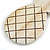 Melange White Wood Pineapple Pendant with Brown Cotton Cord Necklace - 96cm Long/ 10cm Front Drop - Adjustable - view 5