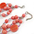 210g Solid 3 Strand Bubblegum Pink Glass & Ceramic Bead Necklace In Silver Tone - 60cm L/ 5cm - view 4