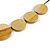 Melange Natural Coin Wood Bead Black Cotton Cord Long Necklace - 100cm Long (Max Length) Adjustable - view 4