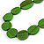 Melange Green Coin Wood Bead Black Cotton Cord Long Necklace - 100cm Long (Max Length) Adjustable - view 4