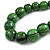 Animal Print Wood Bead Chunky Necklace (Green/ Black) - 50cm L/ 5cm Ext - view 5