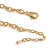 Pastel Multicoloured Matte Enamel Heart Cluster Necklace In Gold Tone - 40cm L/ 6cm Ext - view 7