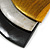 Gold/ Metallic Silver/ Black Geometric Triangular Wood Pendant with Long Black Cotton Cord Necklace - 9cm L Pendant/ 100cm L/ (max length) - Adjust - view 3