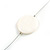 Delicate Floating Off White Shell Bead Wire Necklace in Silver Tone - 44cm L - view 5