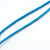 Blue Leather Daisy Pendant with Long Cotton Cord - 80cm L/ 18cm L Pendant - Adjustable - view 8