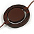 Brown Coin Wood Bead Cotton Cord Necklace - 80cm Long - Adjustable - view 4