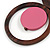 Brown/ Pink Bird and Circle Wooden Pendant Cotton Cord Long Necklace - 84cm L/ 10cm Pendant - view 6