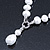 12mm Luxury White Freshwater Pearl Necklace In Silver Tone - 42cm L - view 10