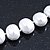 12mm Luxury White Freshwater Pearl Necklace In Silver Tone - 42cm L - view 9