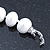 12mm Luxury White Freshwater Pearl Necklace In Silver Tone - 42cm L - view 12