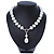 12mm Luxury White Freshwater Pearl Necklace In Silver Tone - 42cm L - view 4