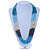 Long Multistrand Glass Bead Necklace (Peacock, Off White, Sky Blue, Pale Blue) - 78cm L - view 2
