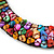 Multicoloured Sea Shell Bead Collar Flex Wire Choker Necklace - Adjustable - view 3