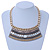 Tribal Jewelled Chain Collar Necklace In Gold Tone - 42cm L/ 4cm Ext - view 2
