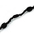 Black Ceramic/ Glass Bead Long Necklace - 100cm L - view 3
