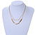 Matte Gold Double Chain Necklace - 46cm L/ 7cm Ext; 40cm L/ 7cm Ext - view 2