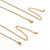Matte Gold Double Chain Necklace - 46cm L/ 7cm Ext; 40cm L/ 7cm Ext - view 4