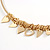 Sweet Heat Charm Bar Choker Style Necklace In Gold Plated Metal - 39cm L/ 8cm Ext - view 2