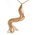 Two Strand Tassel Necklace In Gold Tone - 68cm L/ 18cm Tassel/ 7cm Ext - view 4