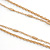 Two Strand Tassel Necklace In Gold Tone - 68cm L/ 18cm Tassel/ 7cm Ext - view 7