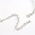 Polished Silver Tone Collar Necklace with Crystal Accent - 34cm L/ 14cm Ext - view 6