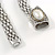 Statement Wide Mesh Chain Magnetic Necklace with Pearl Bead Pendant - 43cm L - view 7