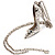 Silver Tone Crystal High Heel Shoe Pendant with Chain - 70cm L - view 6
