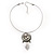 Stunning Floral Shell Drop Pendant - view 6