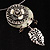 Stunning Floral Shell Drop Pendant - view 2