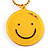 Yellow Plastic Smiling Face Pendant (Yellow) - view 4